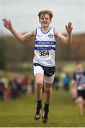 27 November 2016; William Fox of Castlecomer A.C. on his way to winning the under 14 boys race during the Irish Life Health National Cross Country Championships at the National Sports Campus in Abbotstown, Co Dublin. Photo by Cody Glenn/Sportsfile