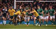 26 November 2016; Joey Carbery of Ireland is tackled by Will Genia, left, David Pocock and Michael Hooper of Australia during the Autumn International match between Ireland and Australia at the Aviva Stadium in Dublin. Photo by Brendan Moran/Sportsfile