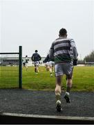 27 November 2016;  St Brigid's players run out onto the training pitch before the start of the AIB Connacht GAA Football Senior Club Championship Final game between St Brigid's and Corofin at Páirc Seán Mac Diarmada in Carrick-on-Shannon, Co Leitrim. Photo by David Maher/Sportsfile