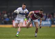 27 November 2016; Enda Varley of St. Vincent's in action against Simon Cadam of St. Columbas during the AIB Leinster GAA Football Senior Club Championship Semi-Final game between St. Columbas and St. Vincent's at Glennon Bros Pearse Park in Longford. Photo by Ramsey Cardy/Sportsfile