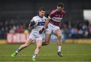 27 November 2016; Enda Varley of St. Vincent's in action against Simon Cadam of St. Columbas during the AIB Leinster GAA Football Senior Club Championship Semi-Final game between St. Columbas and St. Vincent's at Glennon Bros Pearse Park in Longford. Photo by Ramsey Cardy/Sportsfile