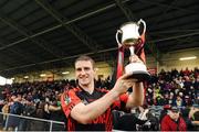 27 November 2016; Kenmare captain Stephen O'Brien lifts the cup after the AIB Munster GAA Football Intermediate Club Championship Final between Kenmare and Adare at Mallow GAA Complex in Mallow, Co Cork. Photo by Diarmuid Greene/Sportsfile