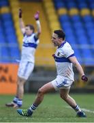 27 November 2016; Shane Carthy of St. Vincent's celebrates after scoring his side's second goal of the game during the AIB Leinster GAA Football Senior Club Championship Semi-Final game between St. Columbas and St. Vincent's at Glennon Bros Pearse Park in Longford. Photo by Ramsey Cardy/Sportsfile