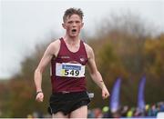 27 November 2016; Jack O'Leary, Mullingar Harriers, Co Westmeath, on his way to winning the Junior Men's race during the Irish Life Health National Cross Country Championships at the National Sports Campus in Abbotstown, Co Dublin. Photo by Cody Glenn/Sportsfile