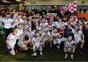 27 November 2016; Slaughtneil players celebrate with the Seamus McFerran cup after the AIB Ulster GAA Football Senior Club Championship Final game between Slaughtneil and Kilcoo at the Athletic Grounds in Armagh. Photo by Oliver McVeigh/Sportsfile