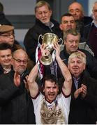 27 November 2016; Slaughtneil captain Francis McEldowney lifting the cup after the AIB Ulster GAA Football Senior Club Championship Final game between Slaughtneil and Kilcoo at the Athletic Grounds in Armagh. Photo by Philip Fitzpatrick/Sportsfile