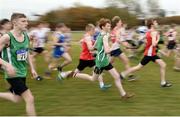 27 November 2016; Runners at the start of the Under 16 Boys' race during the Irish Life Health National Cross Country Championships at the National Sports Campus in Abbotstown, Co Dublin. Photo by Cody Glenn/Sportsfile
