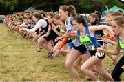 27 November 2016; Start of the Under 16 Girls' race during Irish Life Health National Cross Country Championships at the National Sports Campus in Abbotstown, Co Dublin. Photo by Cody Glenn/Sportsfile