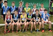 27 November 2016; Top 12 finishers in the Under 12 Boys' race during the Irish Life Health National Cross Country Championships at the National Sports Campus in Abbotstown, Co Dublin. Photo by Cody Glenn/Sportsfile