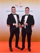 3 November 2017; Lancashire hurlers Nathan Unwin, left, and Ronan Crowley after collecting their Lory Meagher Champion 15 award during the PwC All Stars 2017 at the Convention Centre in Dublin. Photo by Sam Barnes/Sportsfile