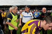 17 April 2011; Wexford manager Colm Bonnar with Tipperary manager Declan Ryan after the match. Allianz Hurling League, Division 1, Round 7, Tipperary v Wexford, Semple Stadium, Thurles, Co. Tipperary. Picture credit: Brian Lawless / SPORTSFILE