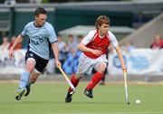 17 April 2011; Timothy Smyth, right, Cookstown, in action against Fran Lee, Monkstown. ESB Electric Ireland Men's Irish Senior Cup Final, Cookstown v Monkstown, National Hockey Stadium, UCD, Belfield, Dublin. Picture credit: Barry Cregg / SPORTSFILE