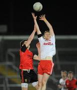 30 March 2011; Niall McKenna, Tyrone, in action against Niall McParland, Down. Cadbury Ulster GAA Football Under 21 Championship Quarter-Final, 2nd Replay, Tyrone v Down, Athletic Grounds, Armagh. Picture credit: Oliver McVeigh / SPORTSFILE