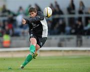 15 April 2011; Ian Keatley, Connacht, practices his kicking before the game. Celtic League, Connacht v Cardiff Blues, Sportsground, Galway. Picture credit: Barry Cregg / SPORTSFILE