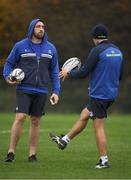 28 November 2016; Jack Conan, left, of Leinster with backs coach Girvan Dempsey during squad training at Thornfields, UCD, in Belfield, Dublin. Photo by Brendan Moran/Sportsfile