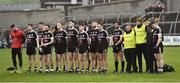 27 November 2016; The Kilcoo team stand for the national anthem before the AIB Ulster GAA Football Senior Club Championship Final game between Slaughtneil and Kilcoo at the Athletic Grounds in Armagh. Photo by Oliver McVeigh/Sportsfile