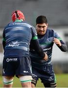 29 November 2016; Nepia Fox-Matamua, right, and Quinn Roux of Connacht during squad training at The Sportsground in Galway. Photo by Sam Barnes/Sportsfile
