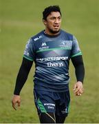 29 November 2016; Bundee Aki of Connacht during squad training at The Sportsground in Galway. Photo by Sam Barnes/Sportsfile