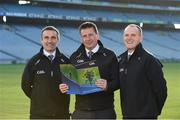 30 November 2016; Referees Maurice Deegan, Brian Gavin and Conor Lane at the launch of The Referees Handbook at Croke Park in Dublin. Photo by Matt Browne/Sportsfile