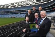 30 November 2016; Uachtarán Chumann Lúthchleas Aogán Ó Fearghail with from left Patrick Doherty, National Match Officials Manager, Sean Walsh, Cathaoirleach Referee Development Committee, and Referees Maurice Deegan, Brian Gavin and Conor Lane at the launch of The Referees Handbook at Croke Park in Dublin. Photo by Matt Browne/Sportsfile