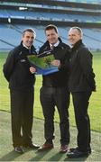 30 November 2016; Referees Maurice Deegan, Brian Gavin and Conor Lane at the launch of The Referees Handbook at Croke Park in Dublin. Photo by Matt Browne/Sportsfile