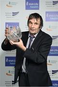30 November 2016; Liam Fleming accepts the Inspirational Performance in Irish Soil award on behalf of Phil Healy at the Irish Life Health National Athletics Awards 2016 at the Crowne Plaza Hotel in Santry, Dublin. Photo by Cody Glenn/Sportsfile