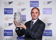 30 November 2016; Marcus O'Sullivan, Director of Track  and Field, Villanova University, accepts the U23 Athlete of the Year award on behalf of Siofra Cleirigh Buttner, at the Irish Life Health National Athletics Awards 2016 at the Crowne Plaza Hotel in Santry, Dublin. Photo by Cody Glenn/Sportsfile