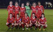30 November 2016; The Shelbourne Ladies team before the Continental Tyres Women's National League match between Shelbourne and UCD Waves at Morton Stadium in Santry, Dublin. Photo by Stephen McCarthy/Sportsfile