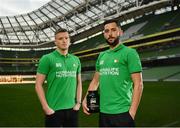 2 December 2016; Shamrock Rovers star David Webster and new signing Paul Corry took part in a Sports Nutrition panel discussion, hosted in the Aviva Stadium, by global nutrition company Herbalife (NYSE: HLF) who offer a range of WADA approved sports performance products. Photo by Ramsey Cardy/Sportsfile