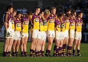 16 April 2011; The Wexford team stand for the National Anthem before the game. Cadbury GAA All-Ireland Football U21 Championship Semi-Final, Cavan v Wexford, Parnell Park, Dublin. Picture credit: Barry Cregg / SPORTSFILE