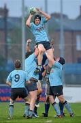 20 April 2011; Michael Cawley, UCD, wins possession for his side in the lineout against St Marys College RFC. Newstalk Metropolitan Cup Final, St Marys College RFC v UCD. Donnybrook Stadium, Donnybrook, Dublin. Picture credit: Matt Browne / SPORTSFILE
