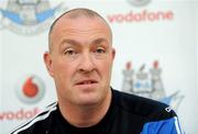 21 April 2011; Dublin manager Pat Gilroy during a press conference ahead of their Allianz GAA Football Division 1 Final game against Cork on Sunday. Dublin Football press conference, DCU, St Clare's, Ballymun, Dublin. Picture credit: Brian Lawless / SPORTSFILE