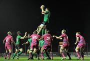 15 April 2011; Brian Tuohy, Connacht, wins possession in a line-out. Celtic League, Connacht v Cardiff Blues, Sportsground, Galway. Picture credit: Barry Cregg / SPORTSFILE
