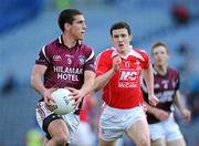 23 April 2011; Denis Corroon, Westmeath, in action against Adrian Reid, Louth. Allianz GAA Football Division 3 Final, Louth v Westmeath, Croke Park, Dublin. Picture credit: Ray McManus / SPORTSFILE