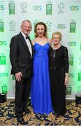 2 December 2016; Eddie and Laura Keane, with daughter Ellen, from Clontarf, Co Dublin, in attendance at the OCS Irish Paralympic Awards at the Ballsbridge Hotel in Dublin. Photo by Sam Barnes/Sportsfile
