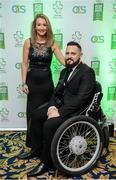 2 December 2016; Phillip and Julie Eaglesham, from Co Tyrone, arrive at the OCS Irish Paralympic Awards at the Ballsbridge Hotel in Dublin. Photo by Cody Glenn/Sportsfile
