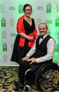 2 December 2016; Evelyn and Declan Slevin, from Westmeath, in attendance at the OCS Irish Paralympic Awards at the Ballsbridge Hotel in Dublin. Photo by Sam Barnes/Sportsfile