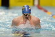 2 December 2016; David Prendergast competing in the Mens 100M individual medley at the Irish Short Course Swimming Championships at Lagan Valley Leisureplex in Lisburn, Co Antrim. Photo by Oliver McVeigh/Sportsfile