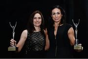 2 December 2016; Katie-George Dunlevy, left, and Eve McCrystal, winner's of Outstanding Female Performance, at the OCS Irish Paralympic Awards at the Ballsbridge Hotel in Dublin. Photo by Sam Barnes/Sportsfile