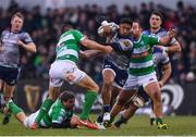 3 December 2016; Bundee Aki of Connacht is tackled by Alberto Sgarbi of Treviso during the Guinness PRO12 Round 10 match between Connacht and Benetton Treviso at The Sportsground in Galway. Photo by Ramsey Cardy/Sportsfile