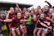 3 December 2016; St. Maurs players celebrate after the All Ireland Junior Club Championship Final 2016 match between Kinsale and St. Maurs at Dr Cullen Park in Carlow. Photo by Matt Browne/Sportsfile