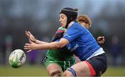 3 December 2016;  Susan Fogarty of Leinster is tackled by Emma Clery of Connacht during the Women's Interprovincial Rugby Championship Round 1 game between Connacht and Leinster at Tuam RFC in Tuam, Co. Galway. Photo by Ray Ryan/Sportsfile
