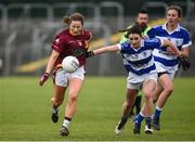 3 December 2016; Olivia Leonard of St. Maurs in action against Georgina Buckley of Kinsale during the All Ireland Junior Club Championship Final 2016 match between Kinsale and St. Maurs at Dr Cullen Park in Carlow. Photo by Matt Browne/Sportsfile