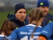 3 December 2016; Leinster coach Adam Griggs at the Women's Interprovincial Rugby Championship Round 1 game between Connacht and Leinster at Tuam RFC in Tuam, Co. Galway. Photo by Ray Ryan/Sportsfile