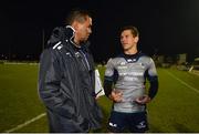 3 December 2016; Marnitz Boshoff of Connacht in conversation with head coach Pat Lam following the Guinness PRO12 Round 10 match between Connacht and Benetton Treviso at The Sportsground in Galway. Photo by Ramsey Cardy/Sportsfile