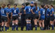 3 December 2016; Leinster coach Adam Griggs speaks with his players at the Women's Interprovincial Rugby Championship Round 1 game between Connacht and Leinster at Tuam RFC in Tuam, Co. Galway. Photo by Ray Ryan/Sportsfile
