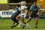 3 December 2016; Luke Marshall of Ulster is tackled by Willis Halaholo of Cardiff Blues during the Guinness PRO12 Round 10 match between Cardiff Blues and Ulster at BT Sport Cardiff Arms Park in Cardiff, Wales. Photo by Chris Fairweather/Sportsfile