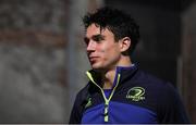 3 December 2016; Joey Carbery of Leinster arrives ahead of the Guinness PRO12 Round 10 match between Leinster and Newport Gwent Dragons at the RDS Arena in Ballsbridge, Dublin. Photo by Brendan Moran/Sportsfile