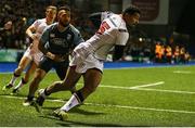 3 December 2016; Charles Piutau of Ulster runs in to score a try during the Guinness PRO12 Round 10 match between Cardiff Blues and Ulster at BT Sport Cardiff Arms Park in Cardiff, Wales. Photo by Chris Fairweather/Sportsfile