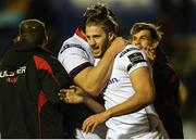 3 December 2016; Stuart McCloskey of Ulster celebrates with teammates after scoring a try during the Guinness PRO12 Round 10 match between Cardiff Blues and Ulster at BT Sport Cardiff Arms Park in Cardiff, Wales. Photo by Chris Fairweather/Sportsfile